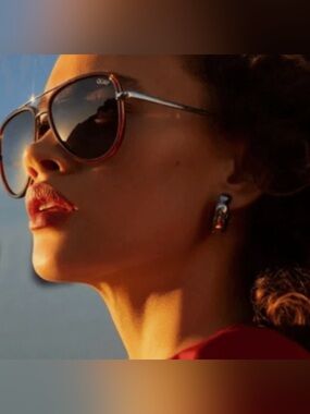 Quay Australia All in Mini red spiced polarized aviator sunglasses
